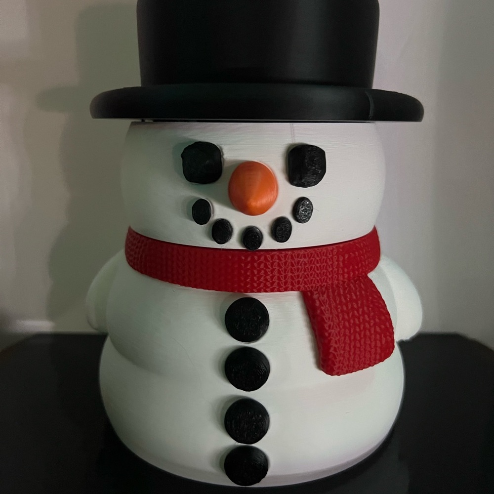 Snowman bath & body works soap holder